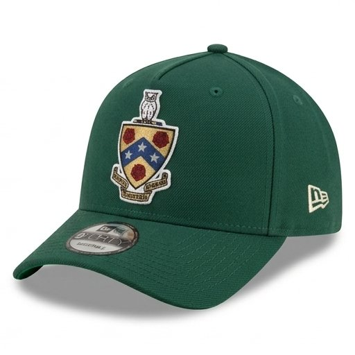 Solid forest green cap
